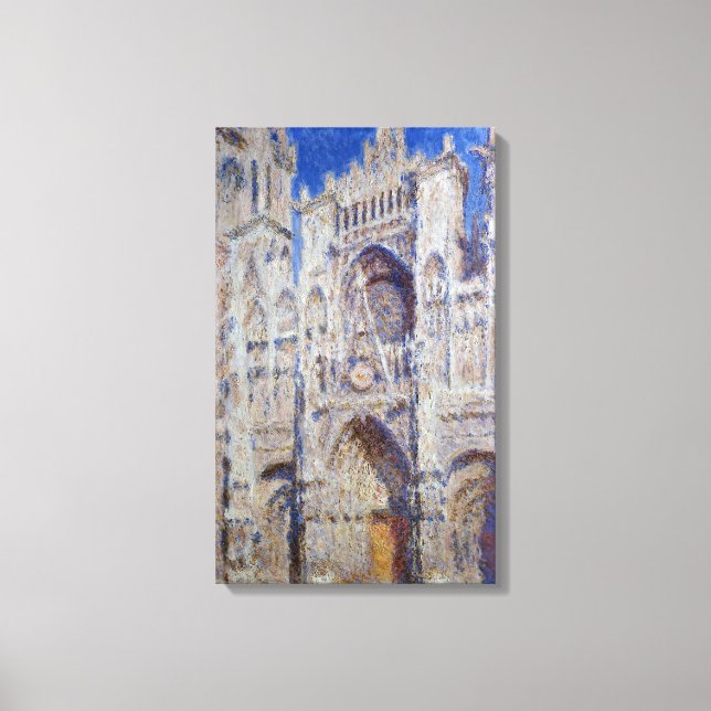 Claude Monet Rouen Cathedral the Portal Canvastryck (Framsida)