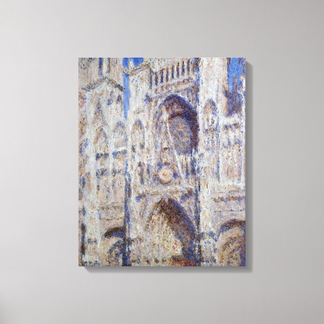 Claude Monet Rouen Cathedral the Portal Canvastryck (Framsida)