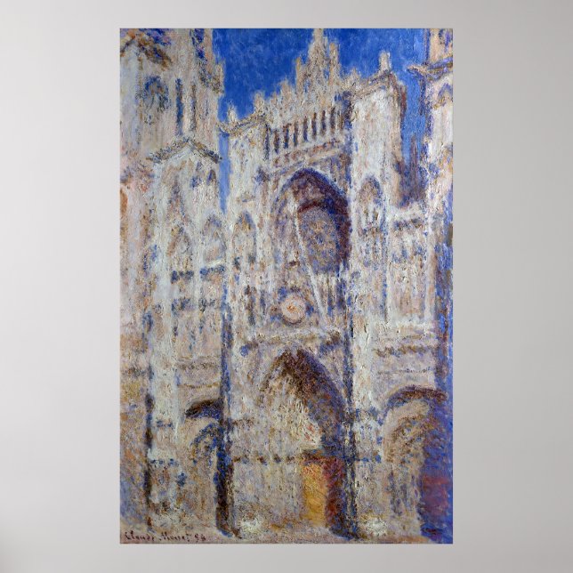Claude Monet Rouen Cathedral the Portal Poster (Framsidan)
