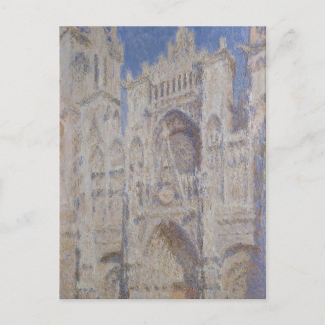 Claude Monet | Rouen Cathedral the Portal Sunlight Vykort (Framsida)