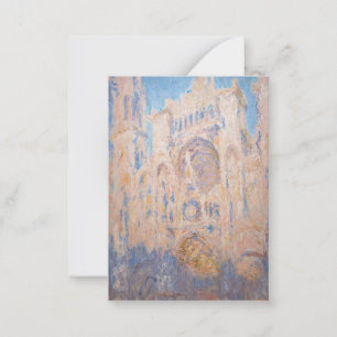 Claude Monet - Rouen Cathedral vid sunset Anteckningskort