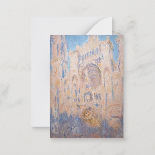Claude Monet - Rouen Cathedral vid sunset Anteckningskort (Framsida)