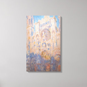 Claude Monet - Rouen Cathedral vid sunset Canvastryck