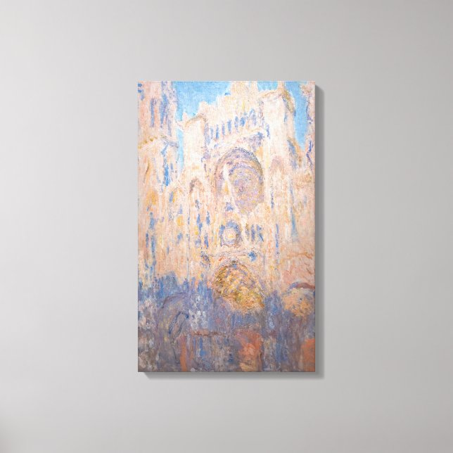 Claude Monet - Rouen Cathedral vid sunset Canvastryck (Framsida)