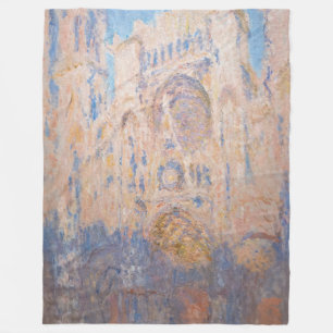 Claude Monet - Rouen Cathedral vid sunset Fleecefilt