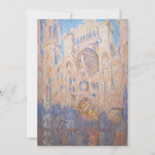 Claude Monet - Rouen Cathedral vid sunset Inbjudningar