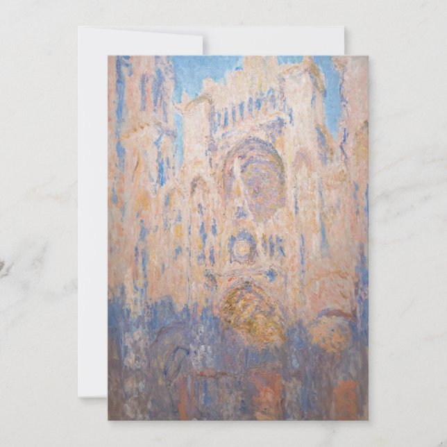 Claude Monet - Rouen Cathedral vid sunset Inbjudningar (Framsida)