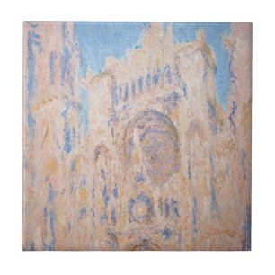 Claude Monet - Rouen Cathedral vid sunset Kakelplatta