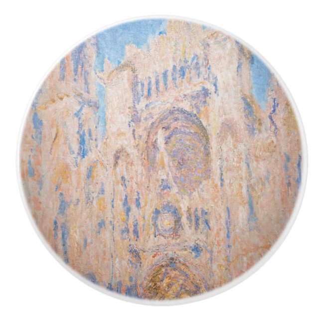Claude Monet - Rouen Cathedral vid sunset Knopp (Framsidan)