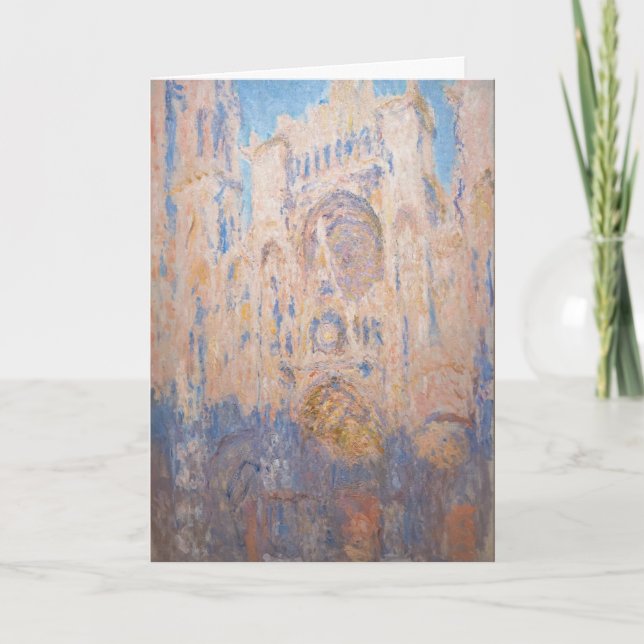 Claude Monet - Rouen Cathedral vid sunset Kort (Framsida)