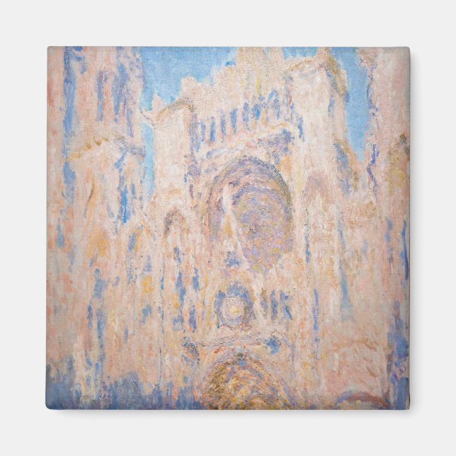 Claude Monet - Rouen Cathedral vid sunset Magnet (Framsidan)