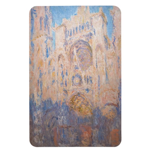 Claude Monet - Rouen Cathedral vid sunset Magnet (Vertikal)