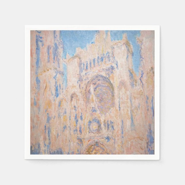Claude Monet - Rouen Cathedral vid sunset Pappersservett (Framsidan)