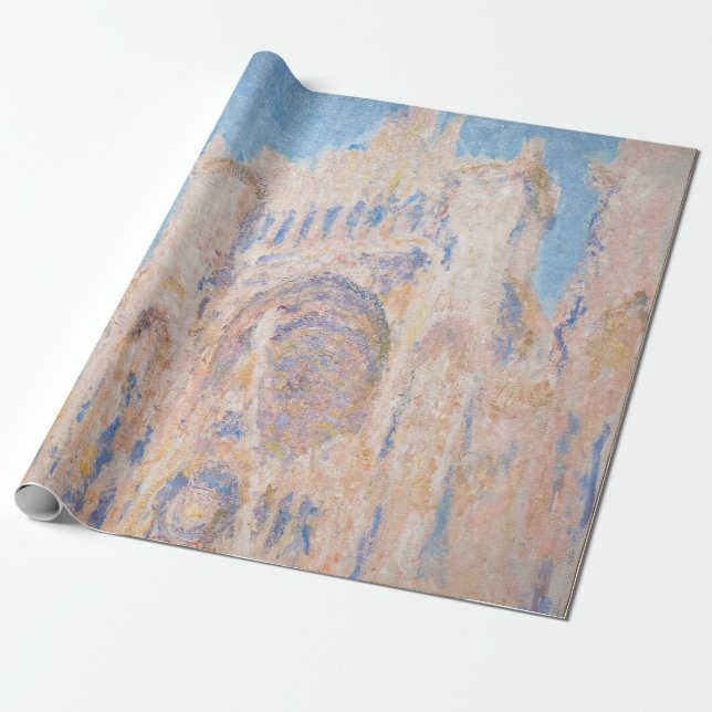 Claude Monet - Rouen Cathedral vid sunset Presentpapper (Utrullad)