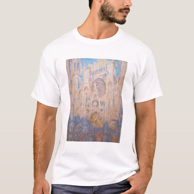 Claude Monet - Rouen Cathedral vid sunset T Shirt (Framsida)
