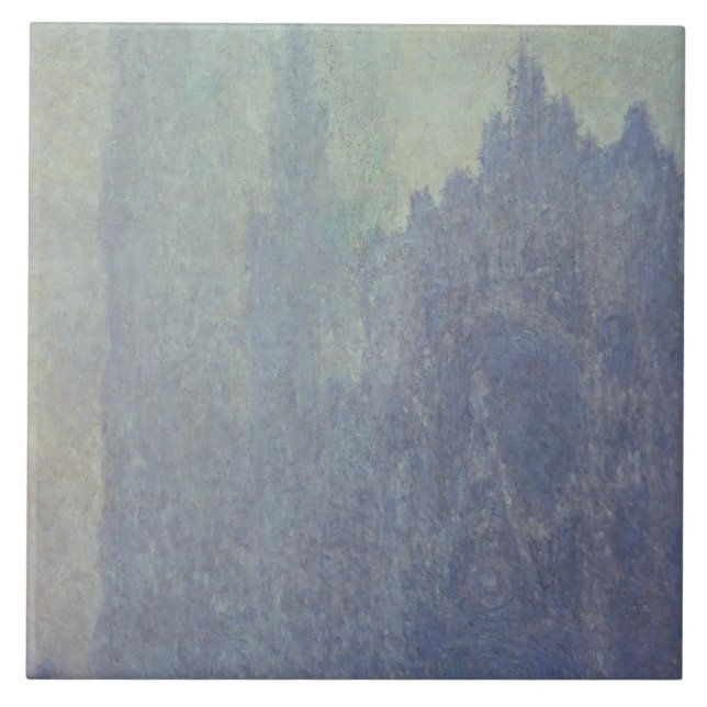 Claude Monet | Rouen domkyrka, dimmigt väder Kakelplatta (Framsidan)