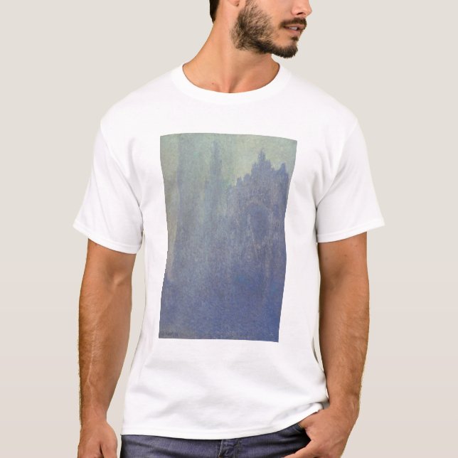 Claude Monet | Rouen domkyrka, dimmigt väder T Shirt (Framsida)