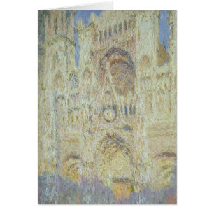 Claude Monet Rouen domkyrka på solnedgången, Hälsningskort