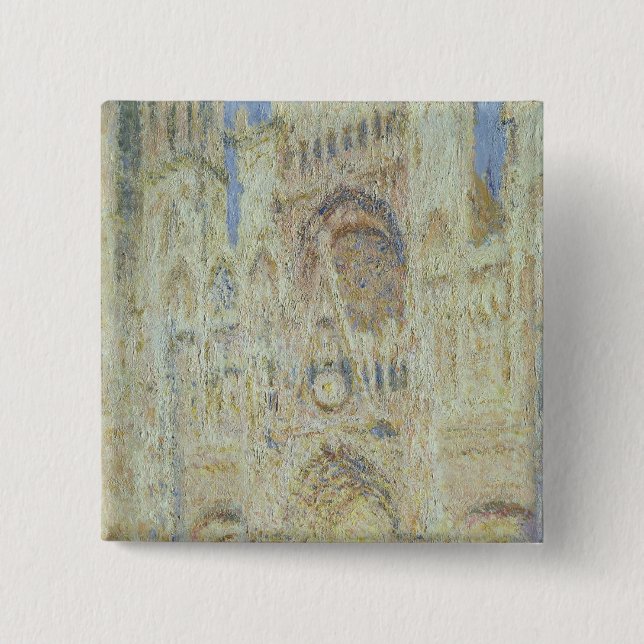 Claude Monet | Rouen domkyrka på solnedgången, Knapp (Framsida)
