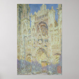 Claude Monet Rouen domkyrka på solnedgången, Poster