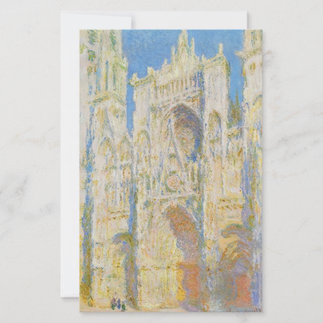 Claude Monet Rouens katedralportal, morgonljus (Framsida)