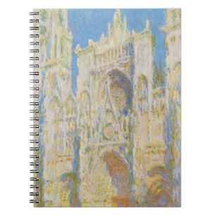 Claude Monet Rouens katedralportal, morgonljus Anteckningsbok