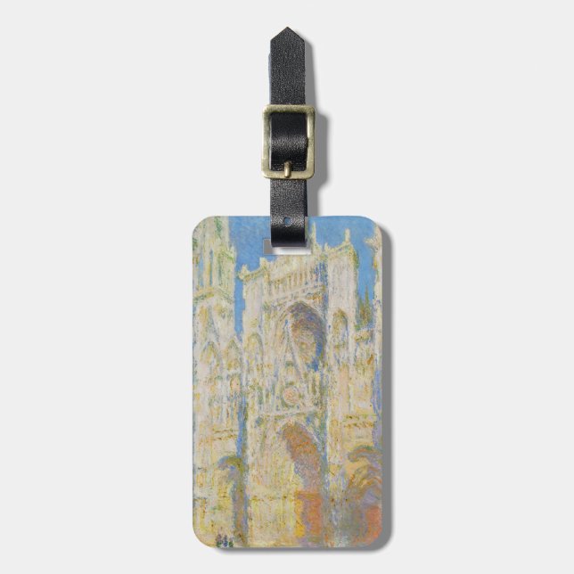 Claude Monet Rouens katedralportal, morgonljus Bagagebricka (Vertikal Framsida)