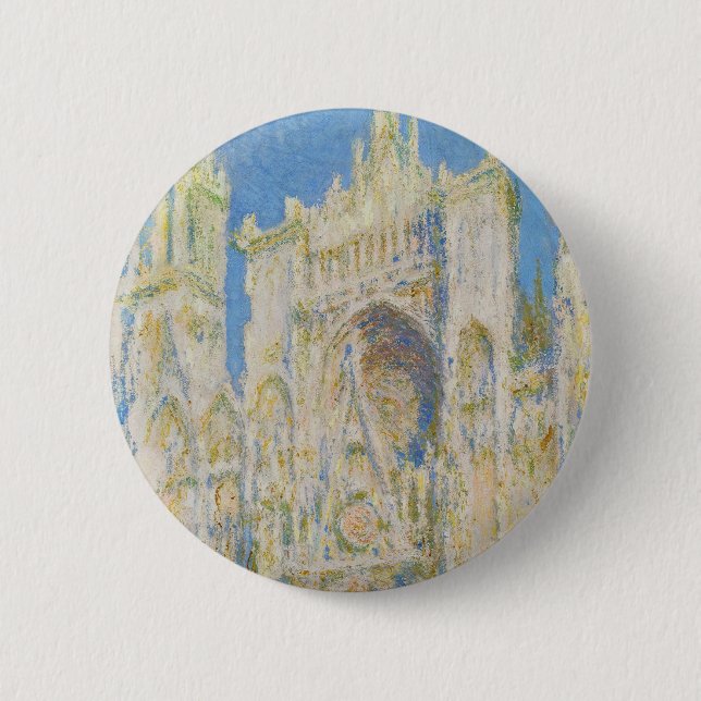 Claude Monet Rouens katedralportal Morgonljus Knapp (Framsida)