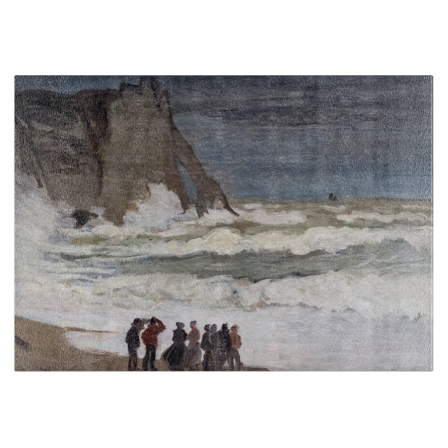 Claude Monet - Rough Sea at Etretat (Framsidan)