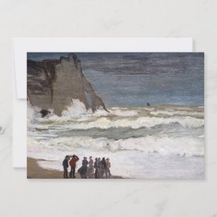 Claude Monet - Rough Sea at Etretat Inbjudningar