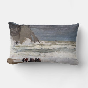 Claude Monet - Rough Sea at Etretat Lumbarkudde
