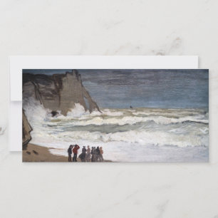 Claude Monet - Rough Sea at Etretat Tack Kort
