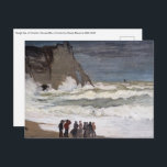 Claude Monet - Rough Sea at Etretat Vykort<br><div class="desc">Grossjön vid Etretat/Grosse Mer a Etretat - Claude Monet,  1868-1869</div>