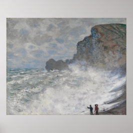 Claude Monet ~ Rough Weather at Etretat Poster