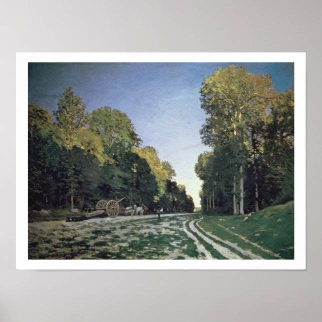 Claude Monet | Route de Chailly, Fontainebleau Poster (Framsidan)