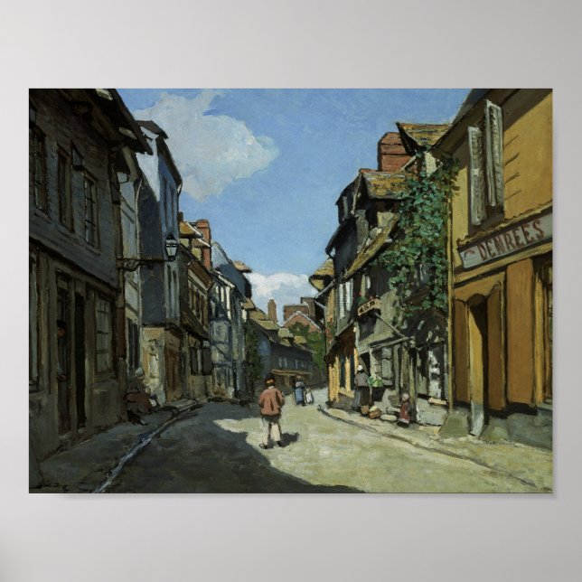 Claude Monet - Rue de la Bavole, Honfleur Poster (Framsidan)