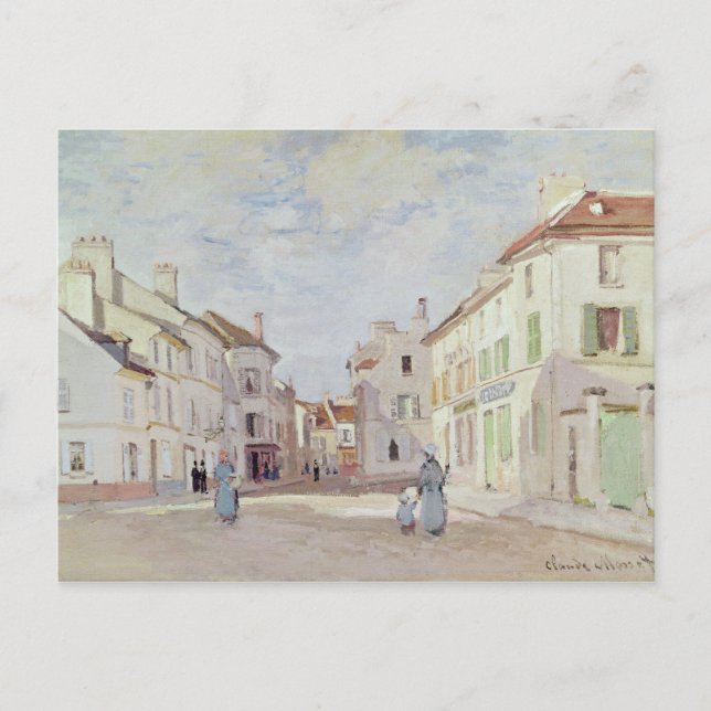 Claude Monet | Rue de la Chaussee i Argentina Vykort (Framsida)