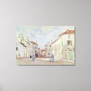 Claude Monet Rue de la Chaussee på Argenteuil Canvastryck
