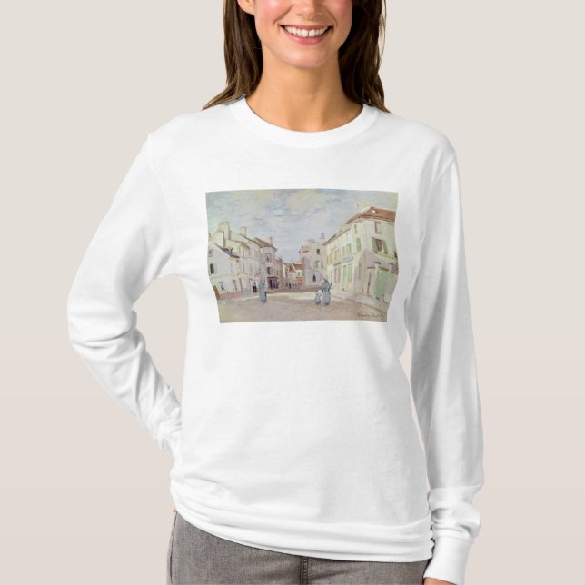 Claude Monet | Rue de la Chaussee på Argenteuil T Shirt (Framsida)