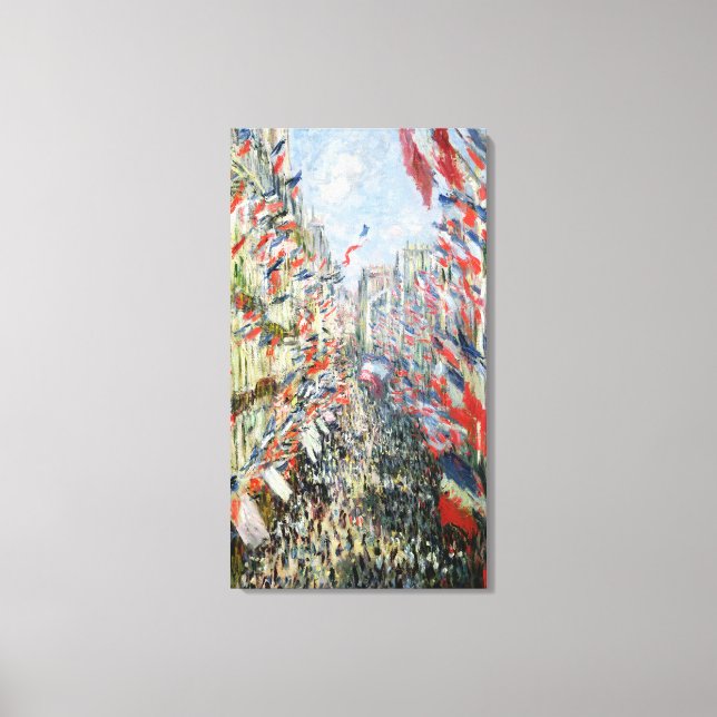Claude Monet | Rue Montorgueil, Paris Canvastryck (Framsida)