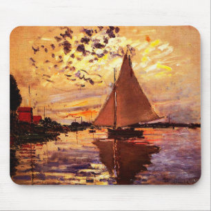 Claude Monet-Sailboat på Le Petit-Gennevilliers Musmatta