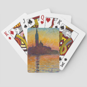 Claude Monet - San Giorgio Maggiore i skymningen Casinokort