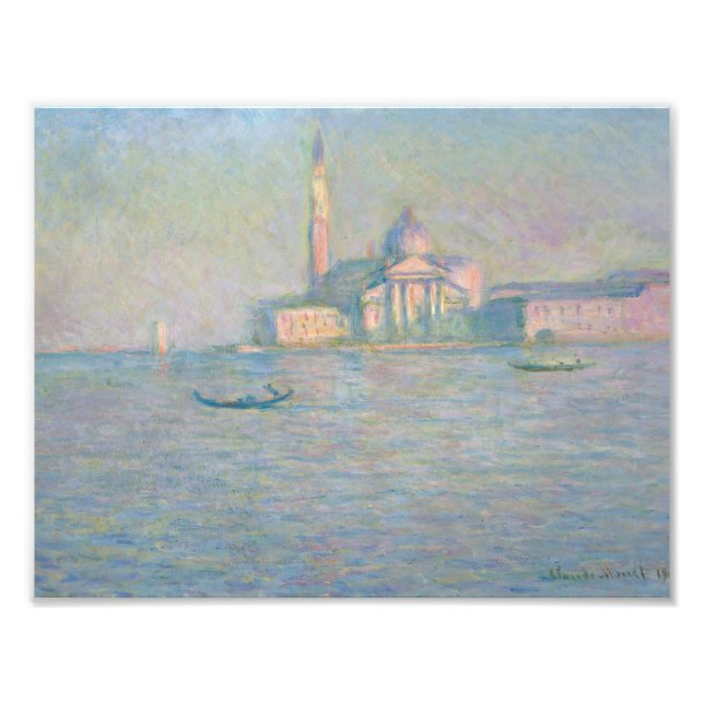 Claude Monet - San Giorgio Maggiore-kyrkan Fototryck (Framsidan)