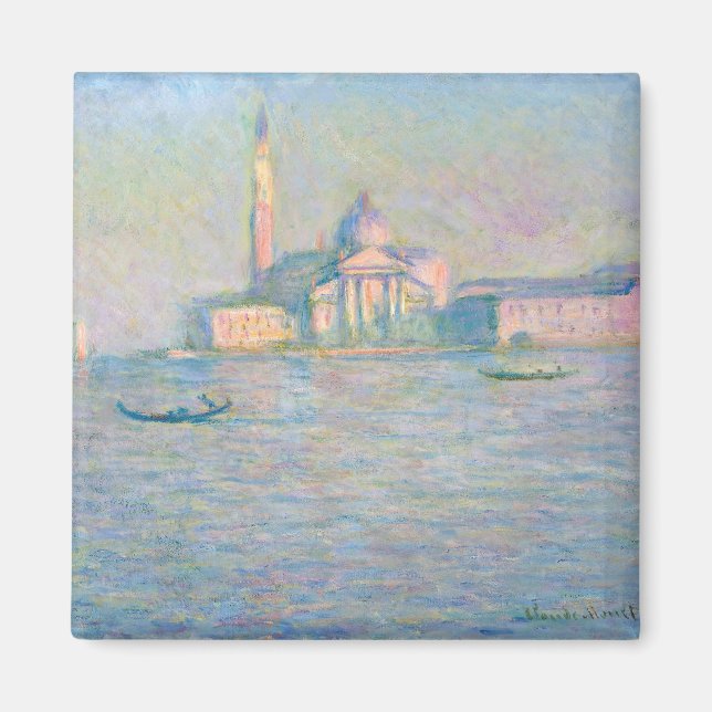 Claude Monet - San Giorgio Maggiore-kyrkan Magnet (Framsidan)
