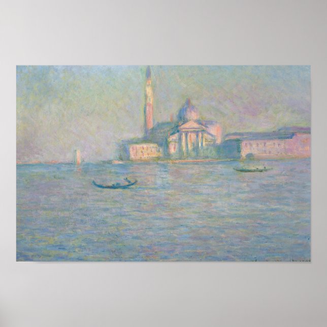 Claude Monet - San Giorgio Maggiore-kyrkan Poster (Framsidan)