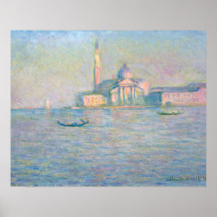 Claude Monet - San Giorgio Maggiore-kyrkan Poster