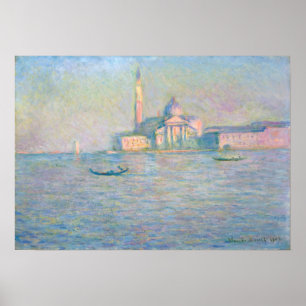 Claude Monet - San Giorgio Maggiore-kyrkan Poster