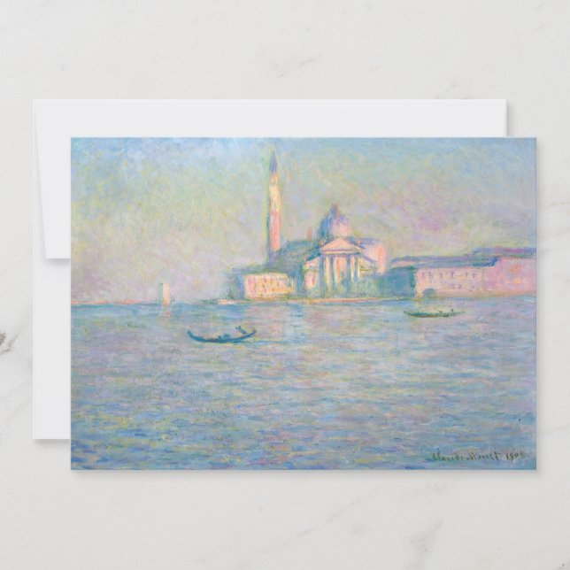 Claude Monet - San Giorgio Maggiore-kyrkan Tack Kort (Framsida)