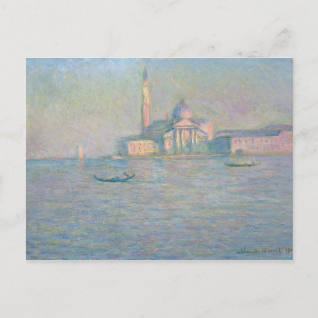 Claude Monet - San Giorgio Maggiore-kyrkan, Vykort (Framsida)