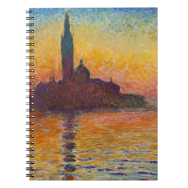 Claude Monet - San Giorgio Maggiore vid Dusk Anteckningsbok (Framsidan)